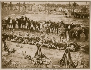 1914〜19年の西部戦線のイギリス騎兵の道の残り 作： English Photographer
